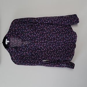 Express Portofino Shirt bird pattern size xs